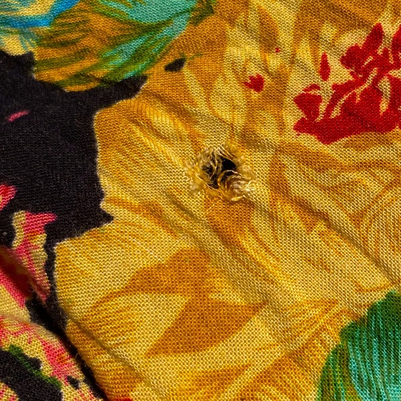 New York Handmade Flower Print Loose Boho Pant Trouser Flowy Retro Cotton Floral - Picture 7 of 7